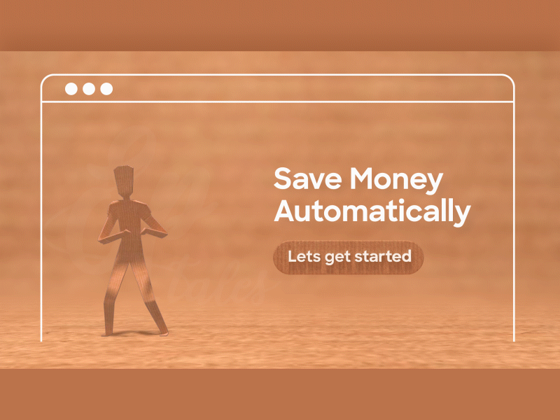 Save Money UI Concept 3d artist animation blender blender 3d cinema4d cute design gif loop mixamo motiongraphics nirvane sagar ui uiux web design