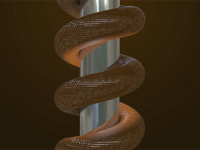 Study Of Snake Loop 3d 3d animation 3d art 3d artist after affects c4d cinema4d gif loop motiongraphics oddly satisfying video reflection render