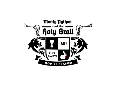 Monty Python and the Holy Grail Crest crest design designer graphicdesign illustrator inspiration logo medieval monty python vector