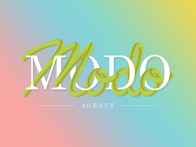 Modo Modo Interlace agency atlanta creative design dribbble gradient lettering marketing modo shot