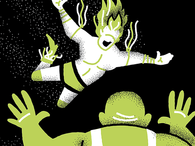 From the Top Rope agency blog character design illustration nimble wrestling