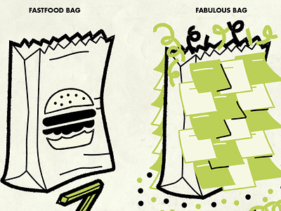 Make that bag Fabulous already! agency atlanta creative design holiday illustration manual modo vintage