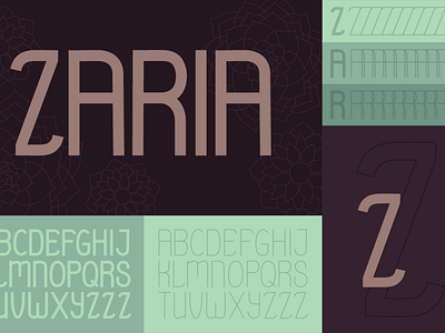 Zaria, a new typeface.