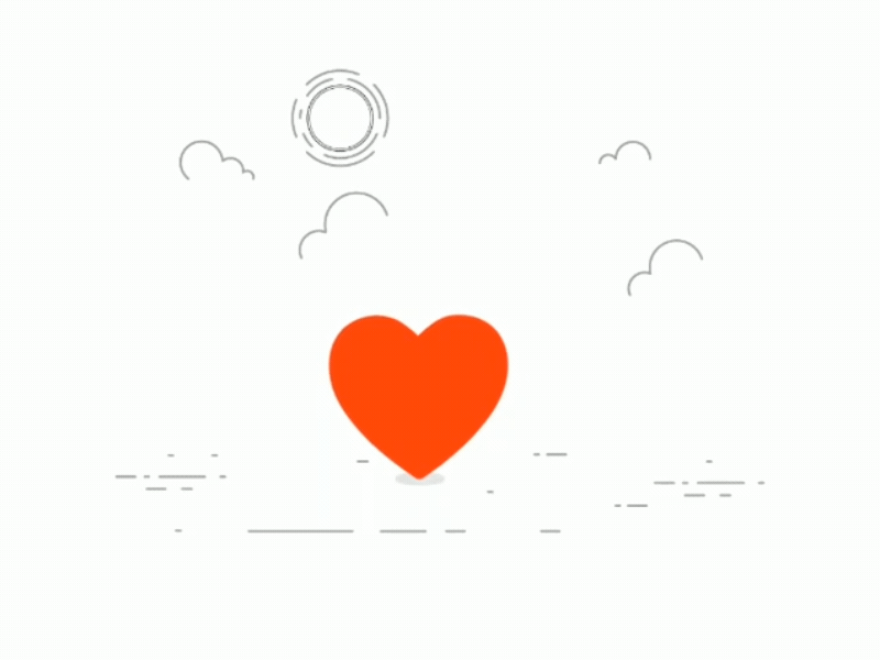 Love-Place-time 2d 2d design after affects animation gif jelly motion vector