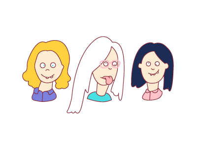 The best team character design download female humor illustration illustrator team vector