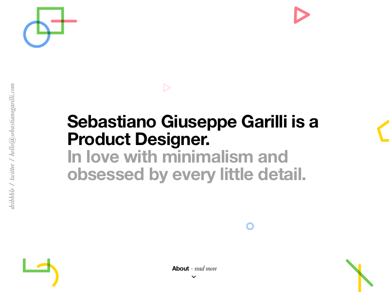 Workin' on my new portfolio portfolio minimal typography helvetica colour ux design ui
