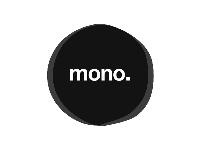 mono. agency brand design helvetica minimal studio