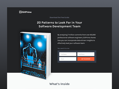 GitPrime 02 design graphic design illustration landing page minimal software ux web design website design