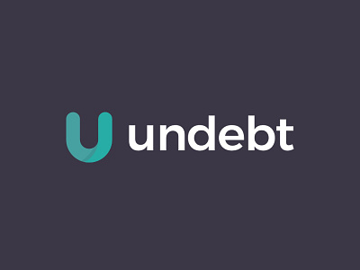 Undebt branding debt consolidation landing page logo design web design