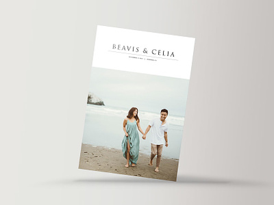 Beavis & Celia's Save-the-Date graphic design minimalistic postcard print rsvp save the date wedding wedding card wedding design wedding invite wedding print