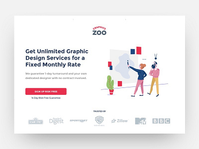 Graphics Zoo graphic design illustration landing page lead generation ux ux ui web design website website design