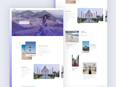 Route creation site travel uidesign web