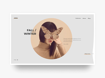 ANNA design ecommerce fashion uidesign web