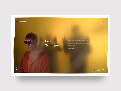Lua Sonique design music ui uidesign web