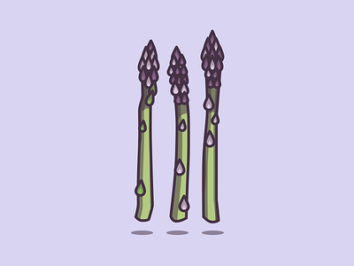 In Season: Asparagus! asparagus food icon illustration vegetables