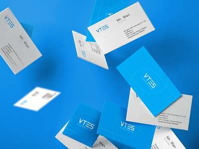 VTES Business Card blue card design vi vis