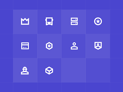 Bold line icon design