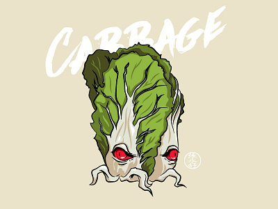 Comic Gabbage crypto gabbage greens japan japanese monster nft nft art vegetables