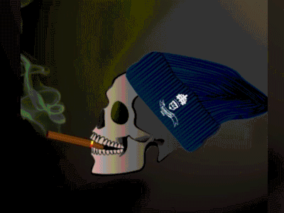 The Grimm on a Break aftereffects agency animation gif graphicdesgn grimm hollow hood illustrate lagos life motion neon nigeria photoshop skull
