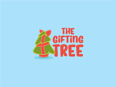 The Gifting Tree christmas illustrator logodesign tree
