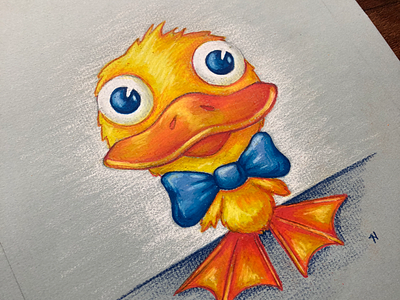 Duck Illustration coloredpencils drawing duck illustration prismacolorpencils