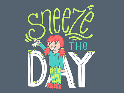 Sneeze the Day boogers children illustration illustration kleenex puffs