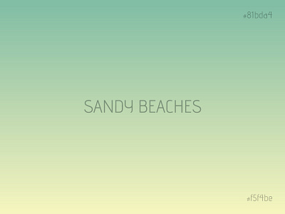 Sandy Beaches beach beaches blue gradient green sand sandy white