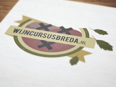 wijncursusbreda.nl bourgondisch breda cursus design drink graphic green hour identity logo red visual wine yellow