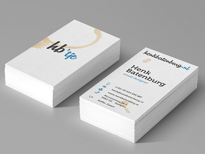 hb'tje Business cards 2013 better blue branding business colors era grey identity logos mark new retro showcase