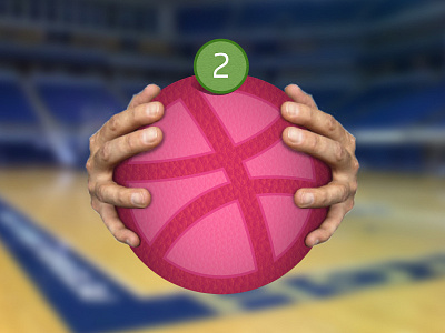 2 passes to the court! 2 court dribbble give green invite invites pink purple