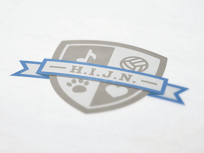 H.I.J.N (rebound) blue community corporate grey house identity shield