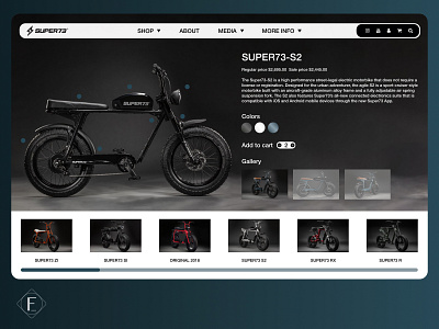 "Super73" Product Page Redesign 2/5