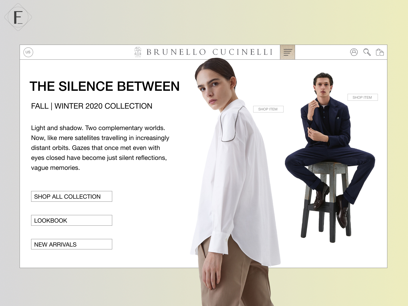 Brunello Cucinelli - Website Landing Page Redesign 2/5 by Franziam on ...