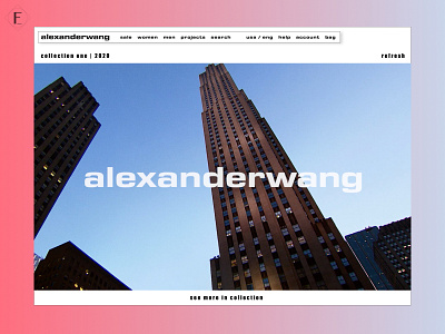 Alexander Wang 2020 Collection Page Redesign 2/3