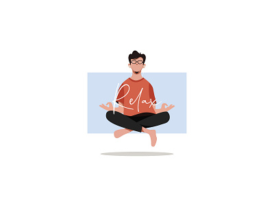 Feel Relaxation character design flat flat design illustration minimalist moslem ui vector