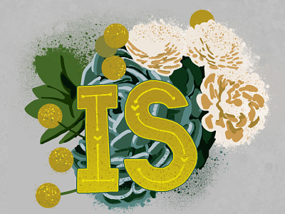 #7: is floral overspray photoshop typography