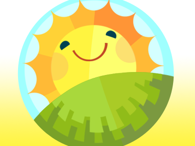 Sun Badge illustrator