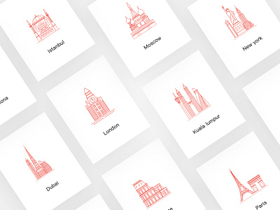 City Illustrations design flat illustration ui ux