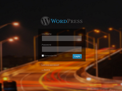 Wordpress Login Redux