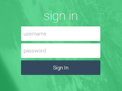 Sign In blue bright dialog flat flat ui colors green login roboto sign in thin thin fonts white