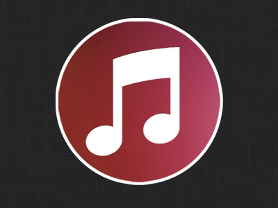 iTunes icon, plain and simple icon itunes minimal plain rebound simple warm