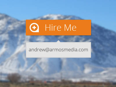 Hire Me Button blurry broke button hire hire me job metro mountains orange simple