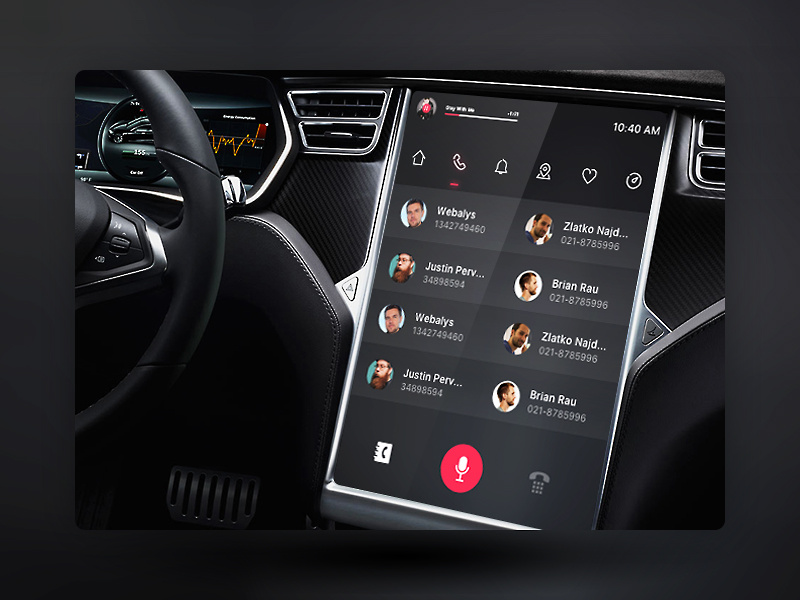 Day034 Car Interface by JohnnyASNT on Dribbble