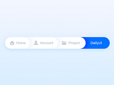 Day056 | Breadcrumbs account blue breadcrumbs clean dailyui home icon minimal project