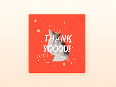 Day076 | Thank you clean dailyui gesture heart inllustration love minimal red thank you
