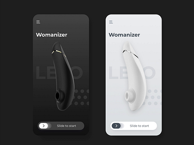 Smart sex toy - mobile app animation app control dark mode debut device first shot hello dribble interaction design interface light mode motion remote control sex sex toys smarthome toy ui ux vibration