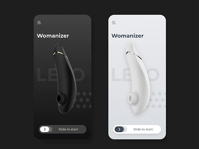 Smart sex toy - mobile app animation app control dark mode debut device first shot hello dribble interaction design interface light mode motion remote control sex sex toys smarthome toy ui ux vibration