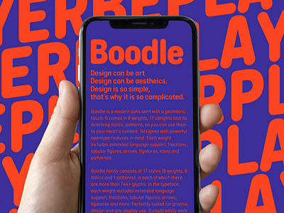 Boodle font