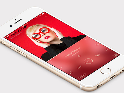 Bugs Music Player color gradient interactive ios iphone music player spotify ui ux