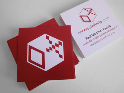 De cero a infinito brand business cards